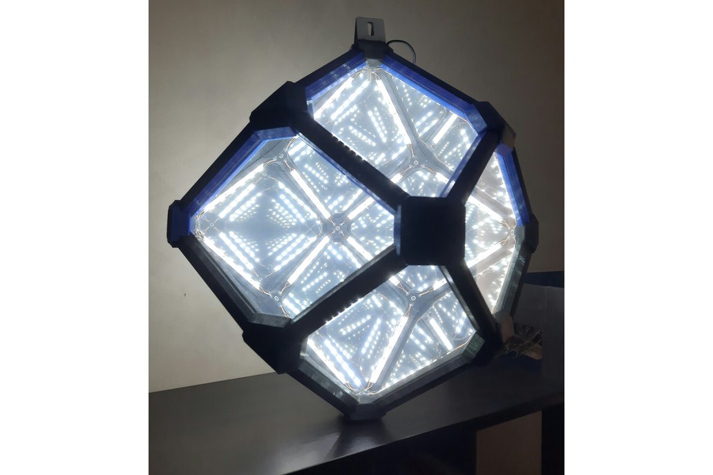 Rhombic Dodecahedron Infinity Mirror-Customizable 1