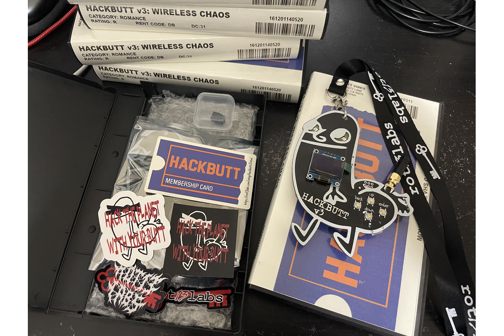 Hackbutt v3 wifi testing badge 1