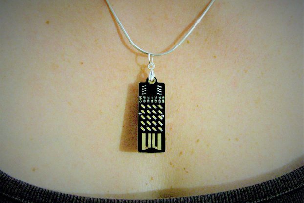 Supercapacitor 20 LED earrings / necklace
