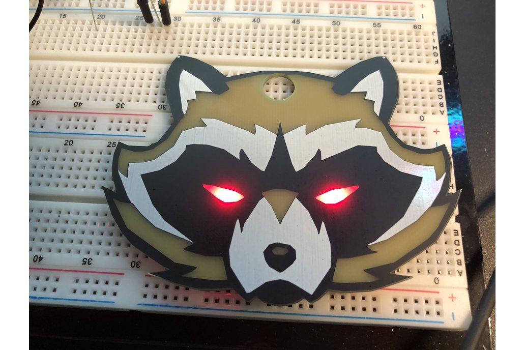 #Badgelife Trash Panda -  Standalone Badge 1