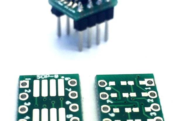10x SMT to DIL Adapter for soic-8 oder sop-8