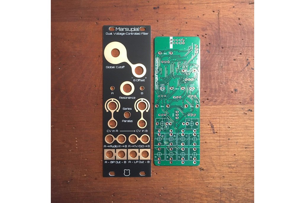 Marsupial VCF - Eurorack PCB/Panel (SMT) 1