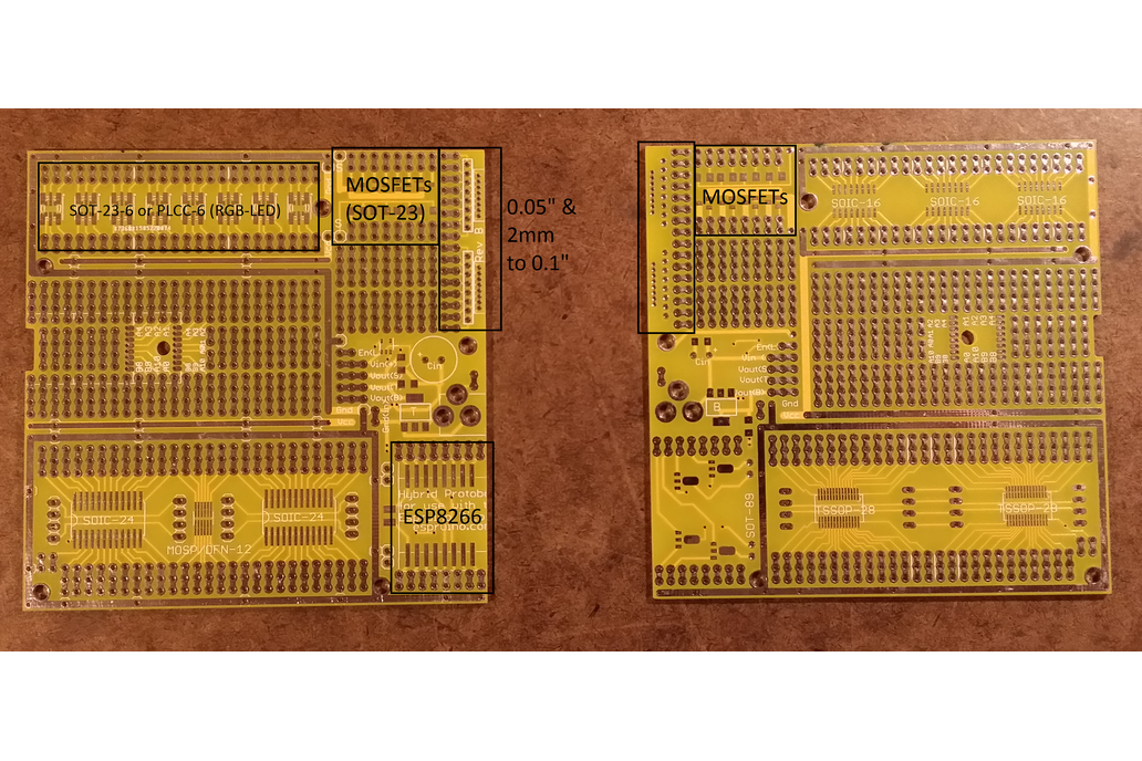 Mint-tin size prototyping board from Azduino by Spence Konde on Tindie