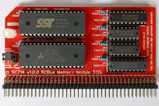 SC714 RCBus RomWBW Memory Module Kit