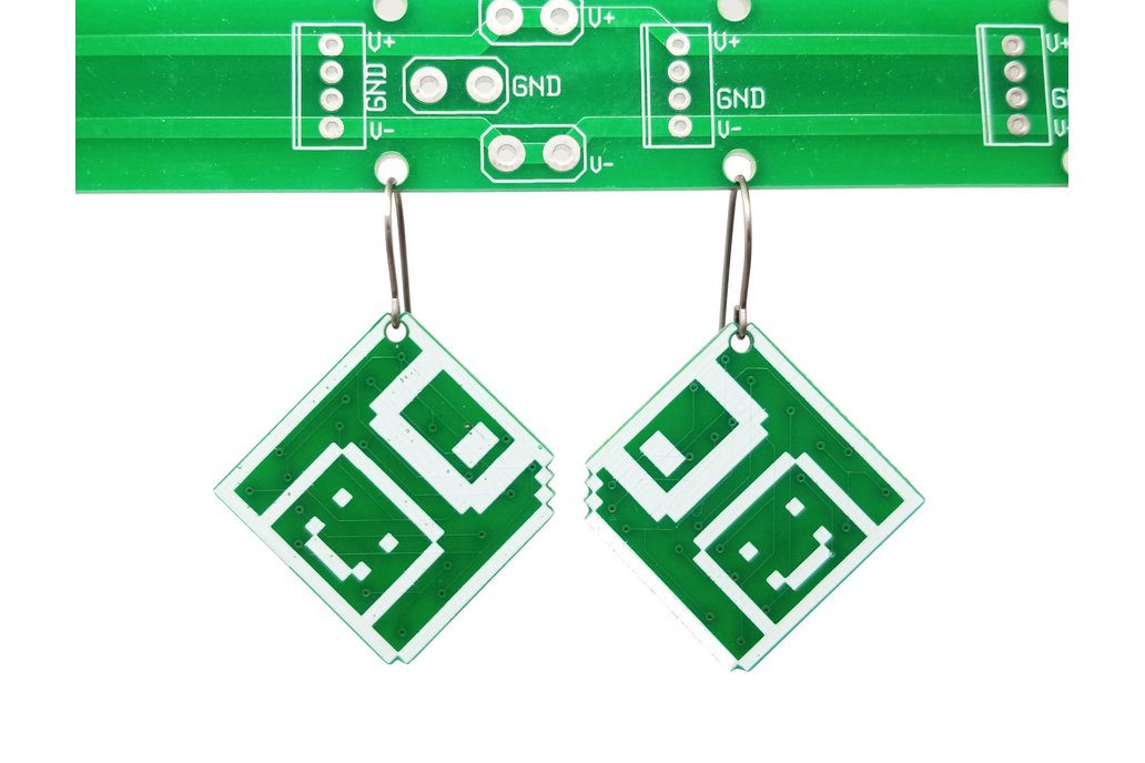 Happy Floppy Disk Circuit Board Earrings 1