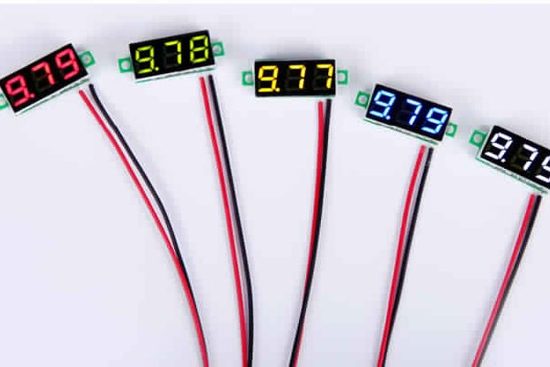 2.5V-30V Mini Digital Voltmeter Voltage Tester Met