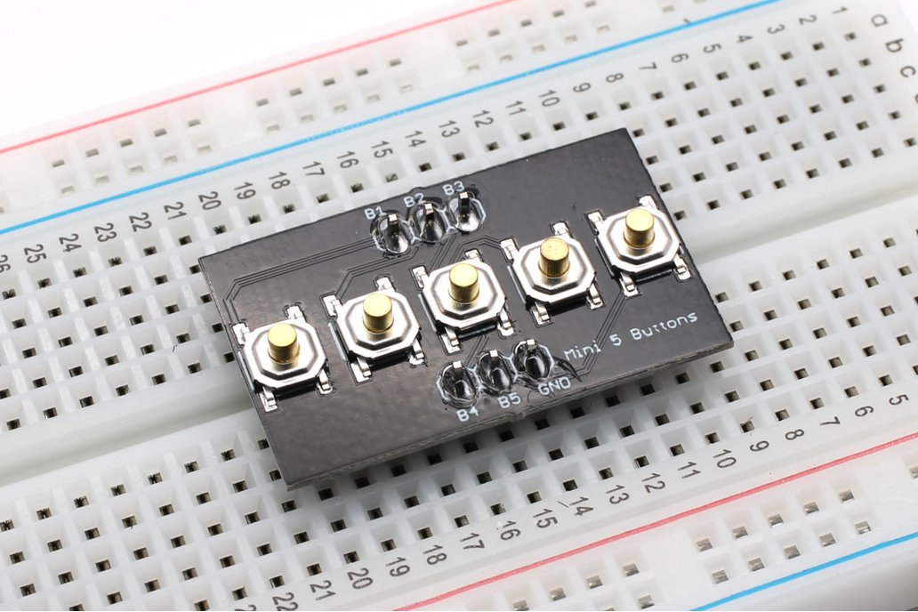 Mini 5 Tactile Buttons Breakout Board 1