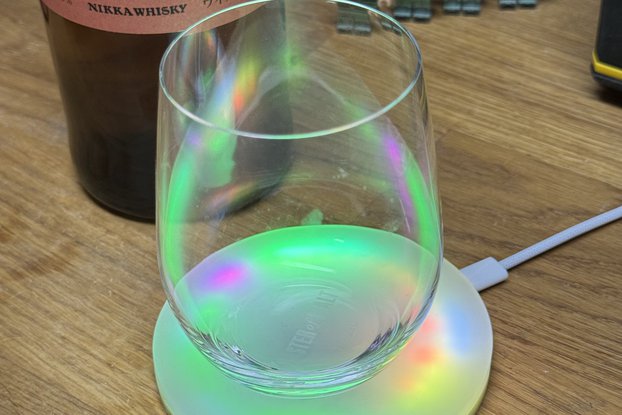 Illuminated coaster development board