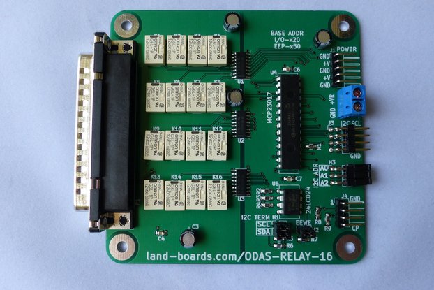 16 Channel I2C Relay Card