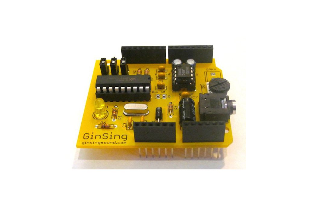 GinSing Speech | Sound Synth Arduino Shield Kit 1