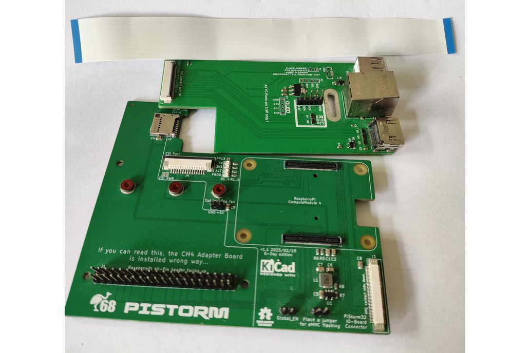 PiStorm32 CM4 Adapter / IO Boards + Flex Cable 1