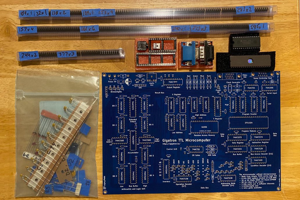 Gigatron TTL Microcomputer Complete DIY Kit 1