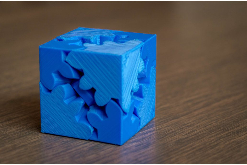 3D Printed Cube Gears Puzzle 1