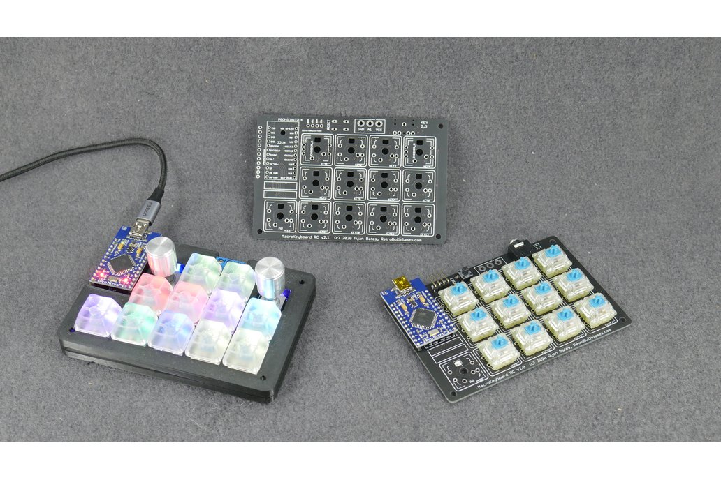 PCB for Programmable Macro Keyboard + Encoders v2. 1
