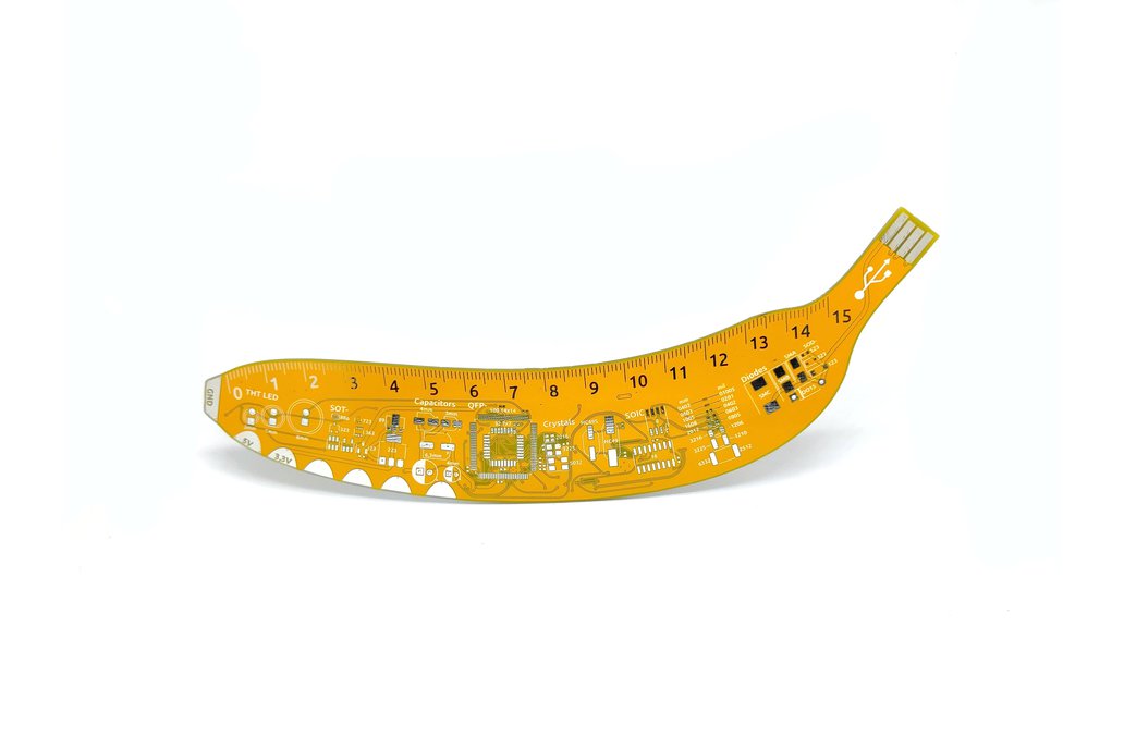 Musa - Banana for scale PCB ruler, with functions 1