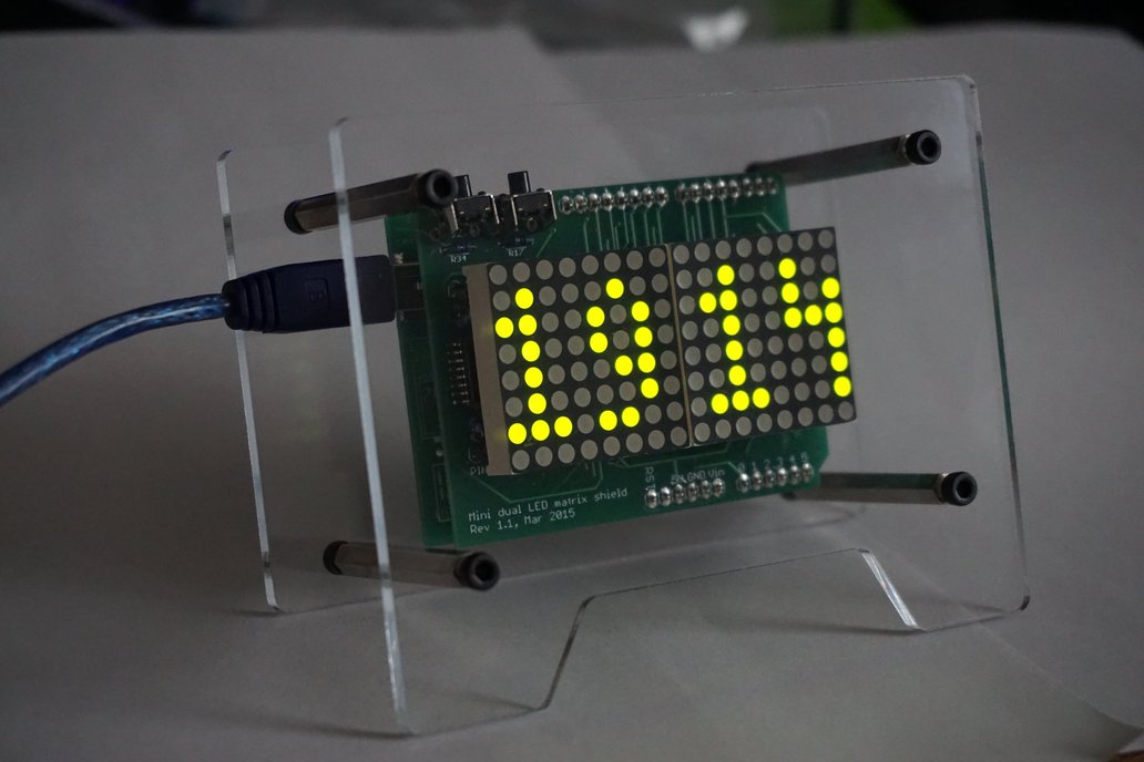 Basic LED matrix clock 1