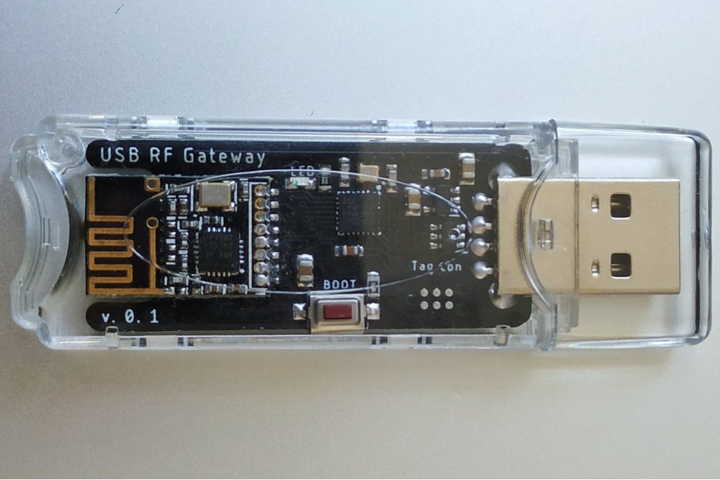 USB RF Gateway with STM32 and NRF24 in case 1