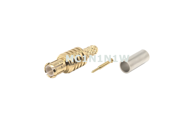 MCX Male Straight Connector  Crimp  MC1N1N1W- 4pcs