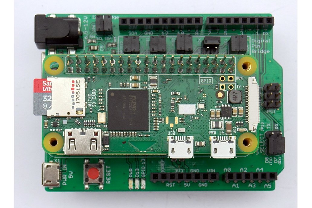 Raspberry Pi Zero (W) Shield for Arduino from BurgessWorld Custom ...
