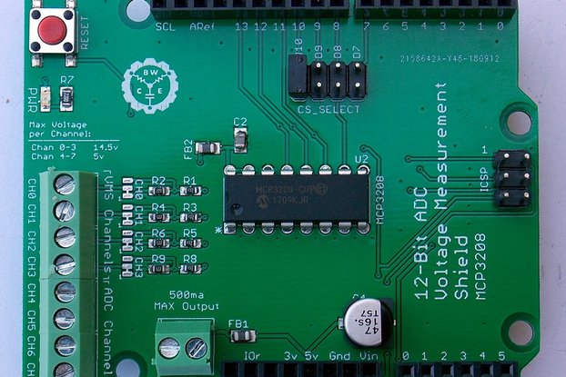 12-Bit ADC/VMS Shield for Arduino