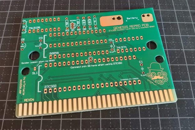 Genesis repro PCB build your own carts!