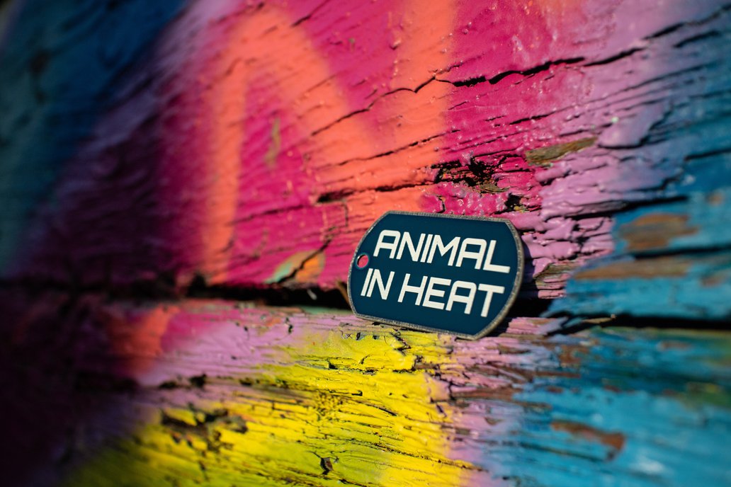 Blue PCB charm "Animal in Heat" w/Variety Pack 1