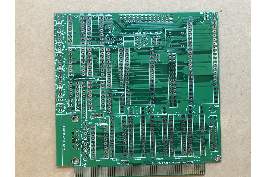 SBC-85 SPIO (Serial-Parallel I/O) v1.0 TIN 1
