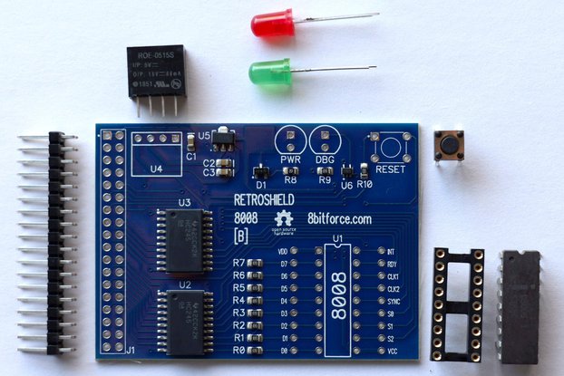 RetroShield 8008 for Arduino Mega