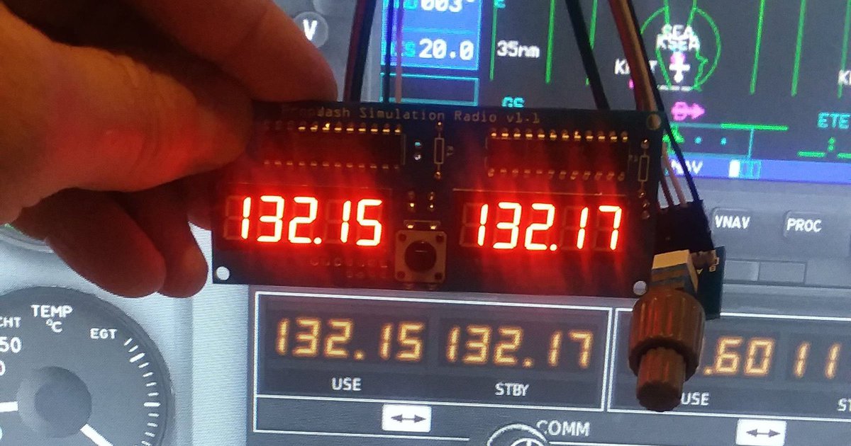 Single Simulation Aircraft Radio Kit Flight Sim from propwashsim on