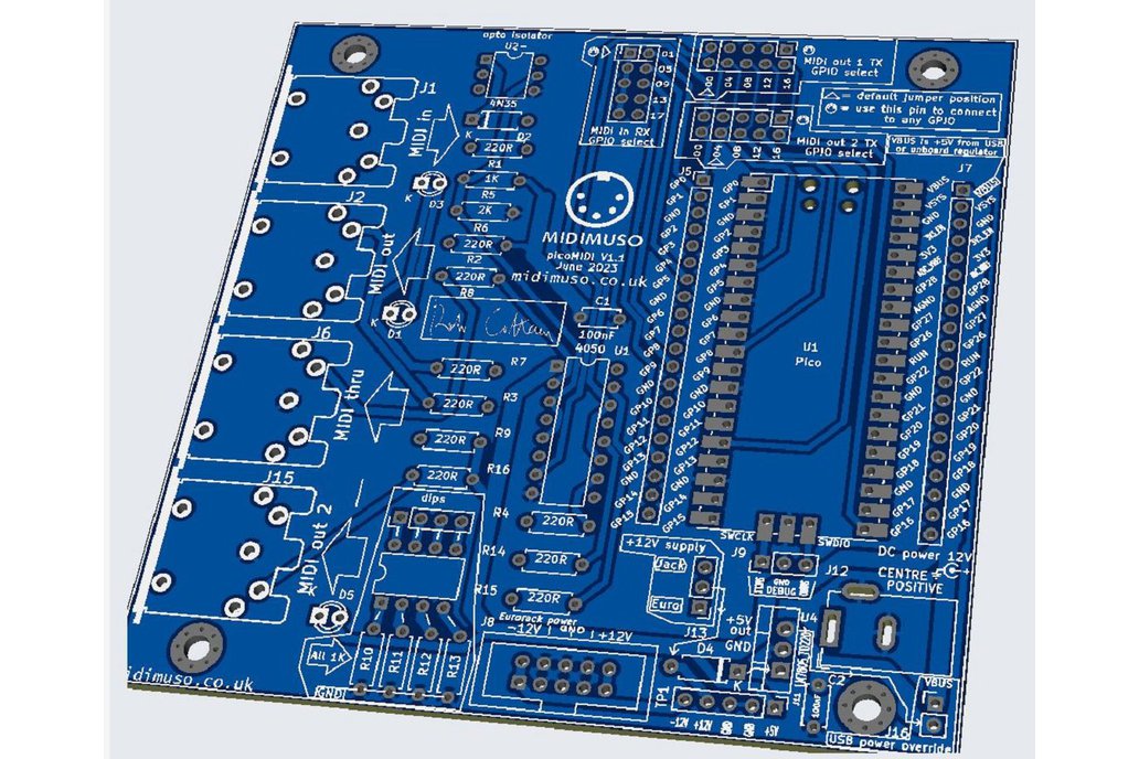 PicoMIDI PCB 1
