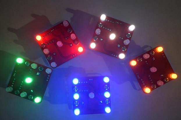 3Pcs Geekcreit® DIY Shaking Red LED Dice kit