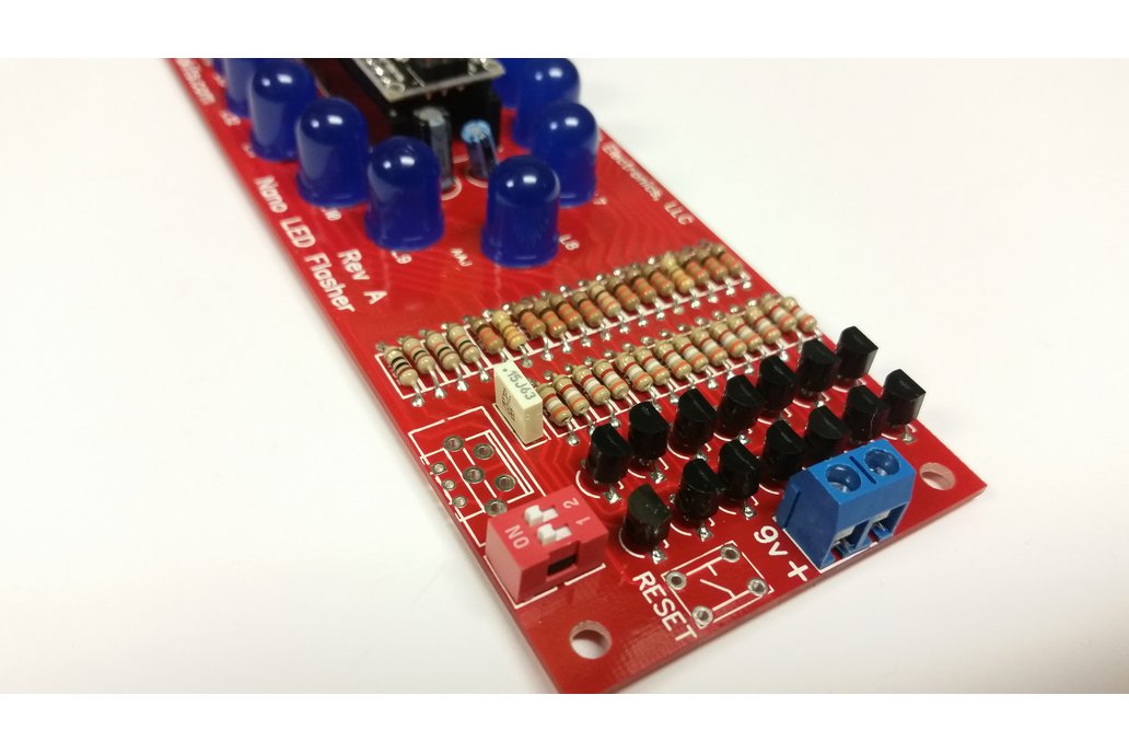 Arduino Nano Strip Flasher Kit w 12 LED Strips (#10727