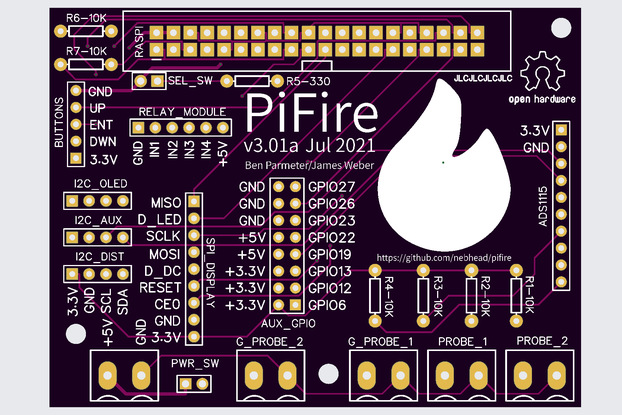 Pellet Smoker Controller - PiFire 4 probe