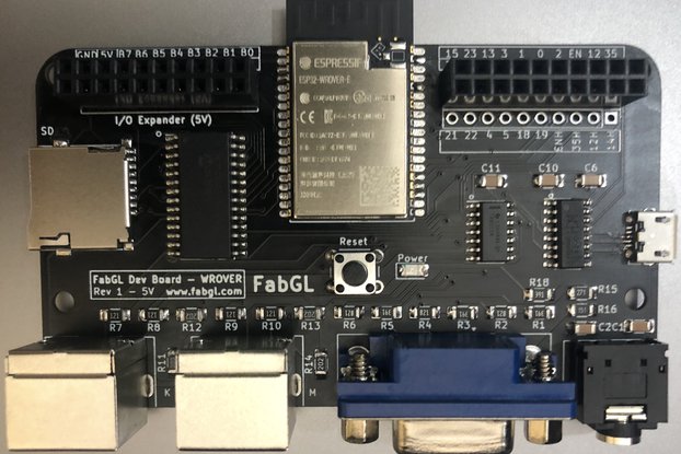 FabGL ESP32 Board 16MB Flash 4 MB PSRAM - 5V I/O