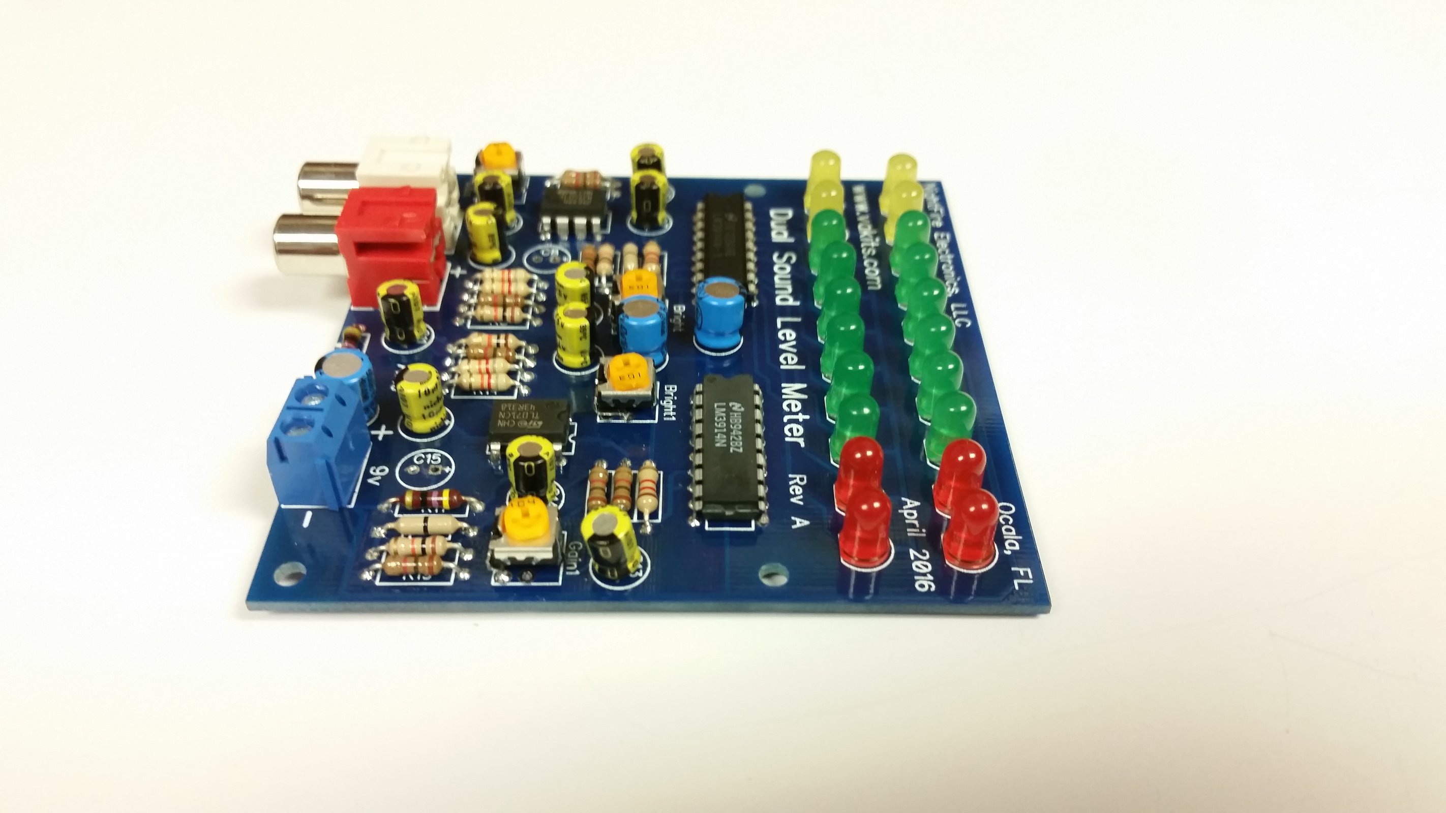 sound level meter kit 2 channel from nightfire 3 channel sound to light kit