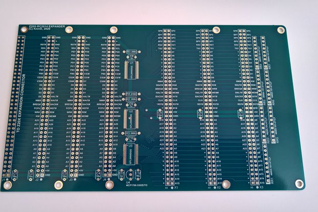 Z20X Expander with RC2014 bus (PCB)