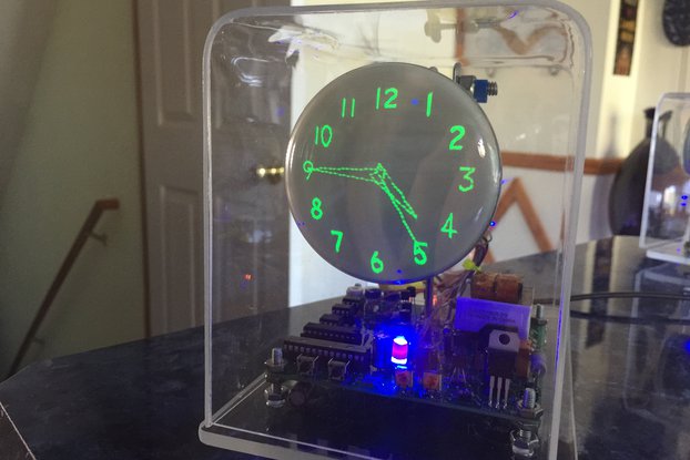 Oscilloscope Clock DG7-32 CRT fully assembled