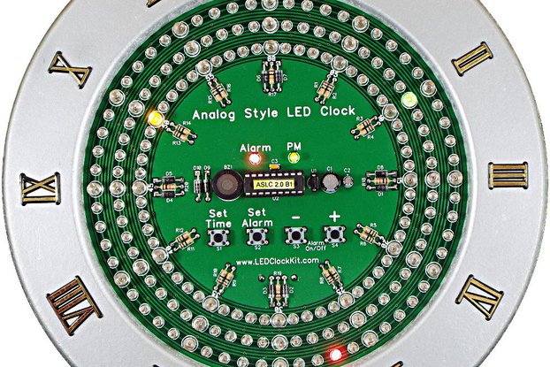 Analog Style LED Clock Kit