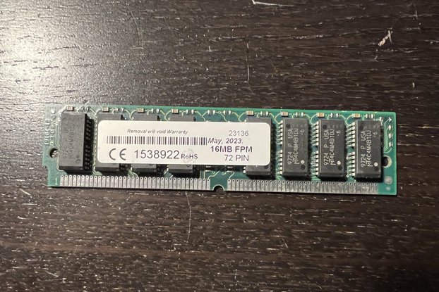 16 MB 72-pins SIMM for GUS Clone