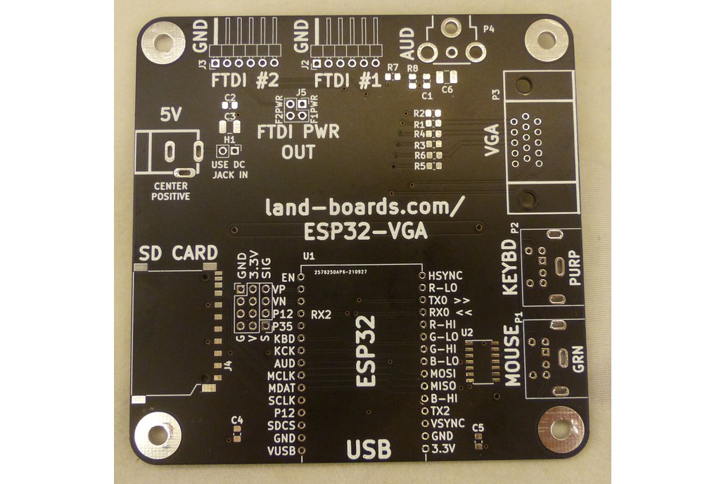 ESP32 VGA, Keyboard, Mouse Card V2 (PCB Only) 1