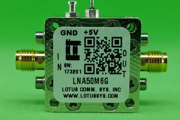 Amplifier LNA 0.65dB NF 50MHz to 6GHz