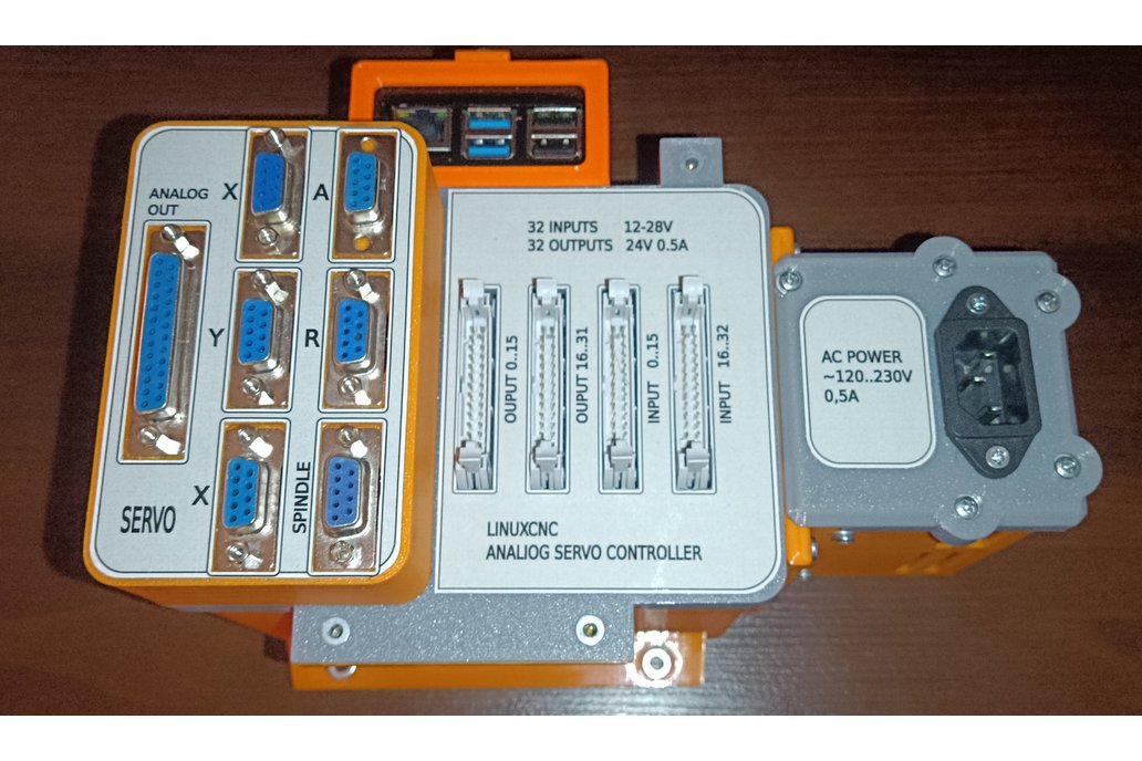 LinuxCNC Retrofit RPi4 4-Axis CNC servo kit 1