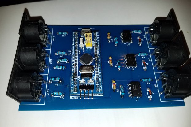 USB MIDI interface 3 I/O with routing features