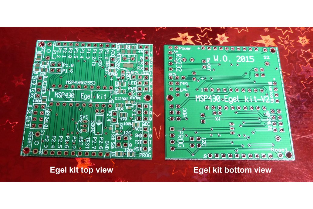 Egel kit board set for MSP430G2553 (no parts!) 1
