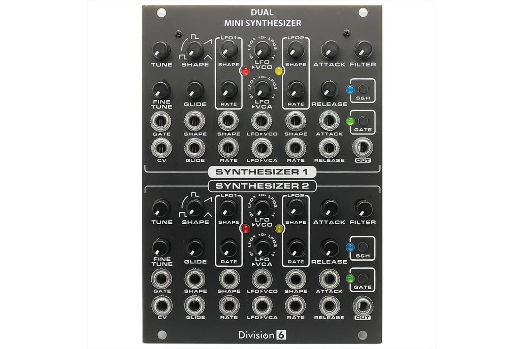 Division 6 Dual Mini Synthesizer Eurorack Module 1