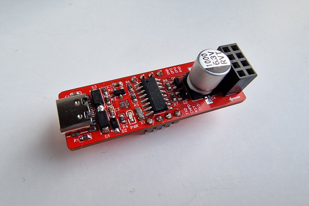 ESP-01 Programmer UART Adapter with USB-C