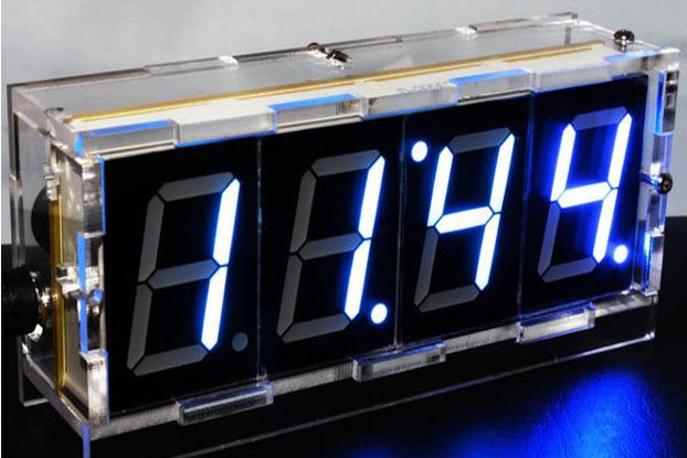 DIY 4 Digit LED Electronic Clock Kit Large Screen
