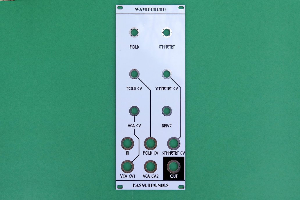 Wavefolder synth module panel 1