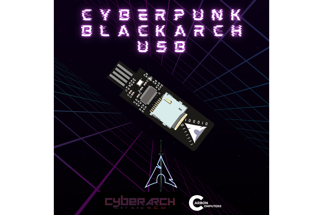CyberPunk BlackArch USB Drive 1