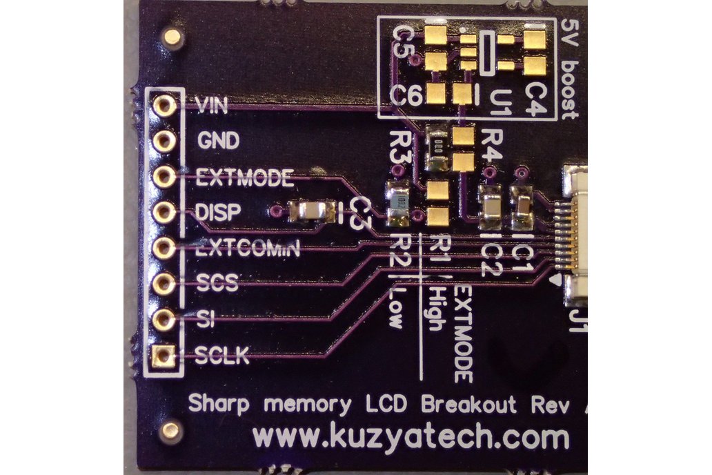 Scratch and Dent- Sharp Memory LCD breakout A2 1